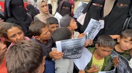 Demonstration held in Gaza to show solidarity with detained Palestinians in Israel