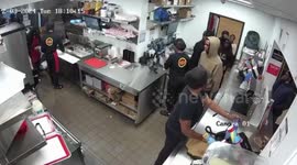 Security footage shows two violent incidents at Fatburger in Chatham, Chicago