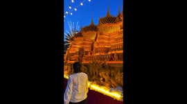 Stunning wax sculptures displayed for Thai Buddhist festival