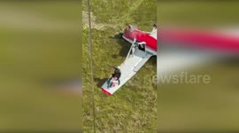 Helicopter crew rescues pilot and student from crashed plane in Florida Everglades