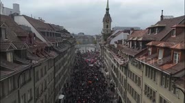 Scuffle erupt between police and pro-Palestinian protesters in Switzerland