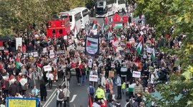 Thousands rally in London backing Gaza ceasefire deal
