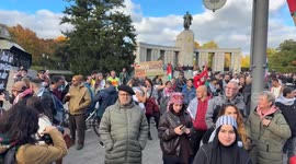 Pro-Palestine rally held in Berlin in support of Gaza after ceasefire