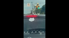 Car Skeleton Flaps Hands In The Breeze