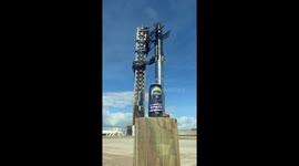 UK company Gloucester Brewery is toasting SpaceX S38 venting on the orbital launch mount before flight 11