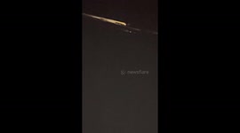 Starlink Satellite Debris Reenters Atmosphere Over Sacramento