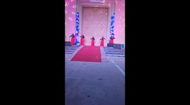 Mexican dancers in Qatar entertain crowd at Our Lady of Rosary  Church Qatar parish feast