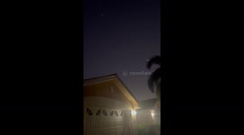 Space x burning and returning over sw Florida. Fort Myers, Parker Lakes Hoa