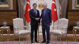 President Erdogan meets KRG leader Barzani in Ankara