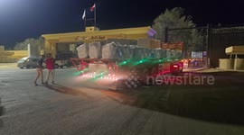Humanitarian aid convoys cross Rafah border following ceasefire