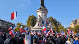Protest against Macron takes place in Paris