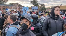 Tense standoff erupts between ICE-protestors, police in Broadview, IL