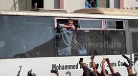 Palestinian Prisoners Released in Khan Yunis