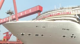 China: China's 2nd homegrown cruise ship 85 percent completed in construction