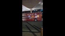 Can they do it ...a bus parked close to Al Sadd stadium ready to break into celebration mood once the Qatar and UAE  Fifa World Cup qualifiers match gets over. UAE need just a draw to qualify firvthe Fifa World Cup Finals in USA,  Canada and Mexico, while
