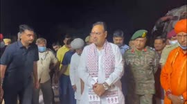 Rajasthan Chief Minister Bhajanlal Sharma reached Jaisalmer; 20 passengers burnt alive after moving bus catches fire in India