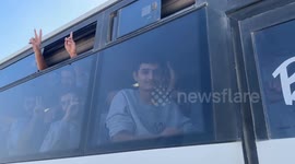 Crowds welcome Palestinian prisoners released by Israel in Khan Younis