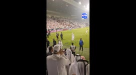 Qatar second goal against UAE leads to crowd trouble in Doha at a football match