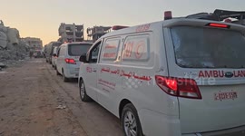Red Cross convoy set to receive Palestinian hostages to be released by Israel