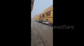 Spain : Storm Alice Brings Heavy Rain To Benidoleig