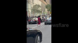 Jennifer Lopez Filming On The Set Of ‘The Last Mrs. Parrish’ In New York City