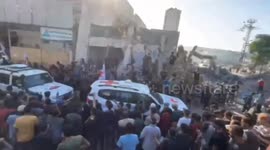 Red Cross Convoy Receives Released Israeli Hostages Amid Ceasefire Implementation in Gaza