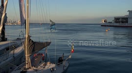 Italy: 57th edition of the traditional sailing regatta Barcolana takes place in Gulf of Trieste