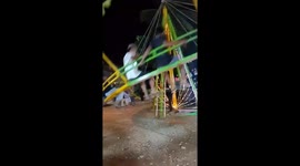 Fairground ride collapses at festival injuring ten people in Indonesia