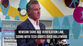Newsom Signs Age Verification Law, Siding with Tech Giants Over Hollywood