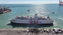 Türkiye: DRONE - Türkiye’s 17th ‘Goodness Ship’ sets sail carrying humanitarian aid for Gaza