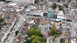 Police cordon after man stabbed to death in Catford, London