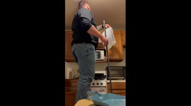 Failed Attempt At Catching Bat In Plastic Bag