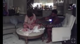 Baby makes a messy surprise in Florida, USA