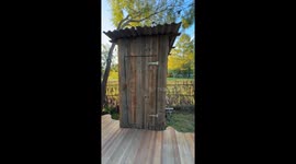 Rural Toilet Hides Luxurious Inside