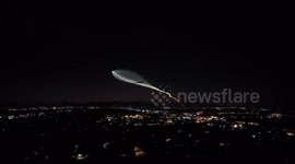 SpaceX Launch seen from Tucson Arizona