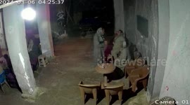 Black bull charges at people in Beni Mazar, Minya, Egypt