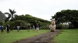 Mystery of the moai solved: Researchers say they 'walked' across Rapa Nui