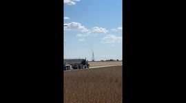 Huge Dust Devil in Central Illinois