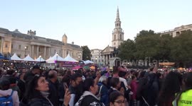 DIWALI On The Square 2025 - crowds celebrate festival amid the sea of lights on Trafalgar Square