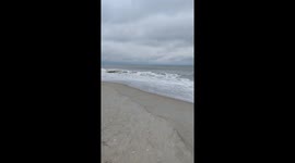 Calm and tranquil evening by the beach in Emerald Isle, North Carolina, USA