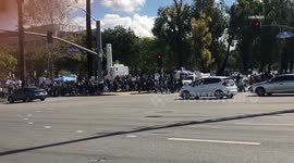 US, Los Angeles: Riverside Kaiser Permanente Health Care Professionals Strike