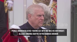 Prince Andrew Believed 'Having Sex With Me Was His Birthright,' Alleges Virginia Giuffre in Posthumous Memoir