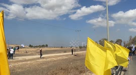 Second batch of released Israeli hostages arrive at Re'im Military Base