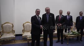Turkish president met with British premier in Sharm el-Sheikh during peace summit on Gaza