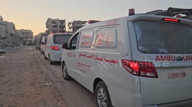 Red Cross convoy set to receive Palestinian hostages to be released by Israel