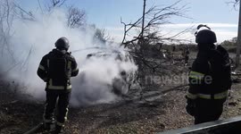 Russian airstrike targets residential area in Sloviansk, Ukraine says