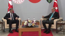 Turkish, Georgian Presidents meet after World Cup Qualifier match