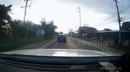 Pickup truck crashes into power lines causing outage in city