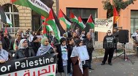 Protesters in Berlin oppose crackdown on pro-Palestinian academics, artists