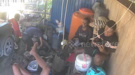 Papua earthquake shakes home as youngsters relax playing phones